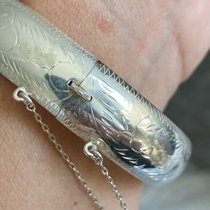 Sterling silver bangle bracelet